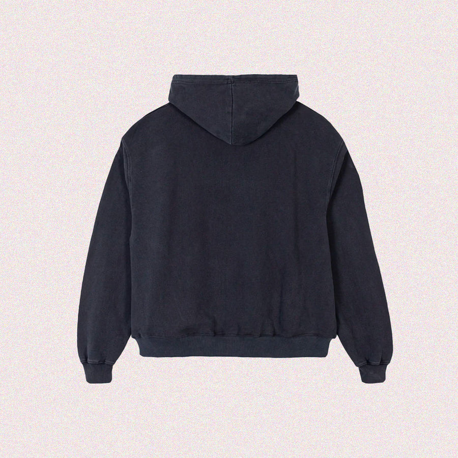 Hoodie black vintage oversize "Essential"
