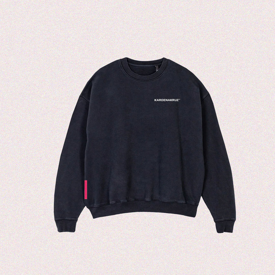 Sweater black vintage oversize "Essential"